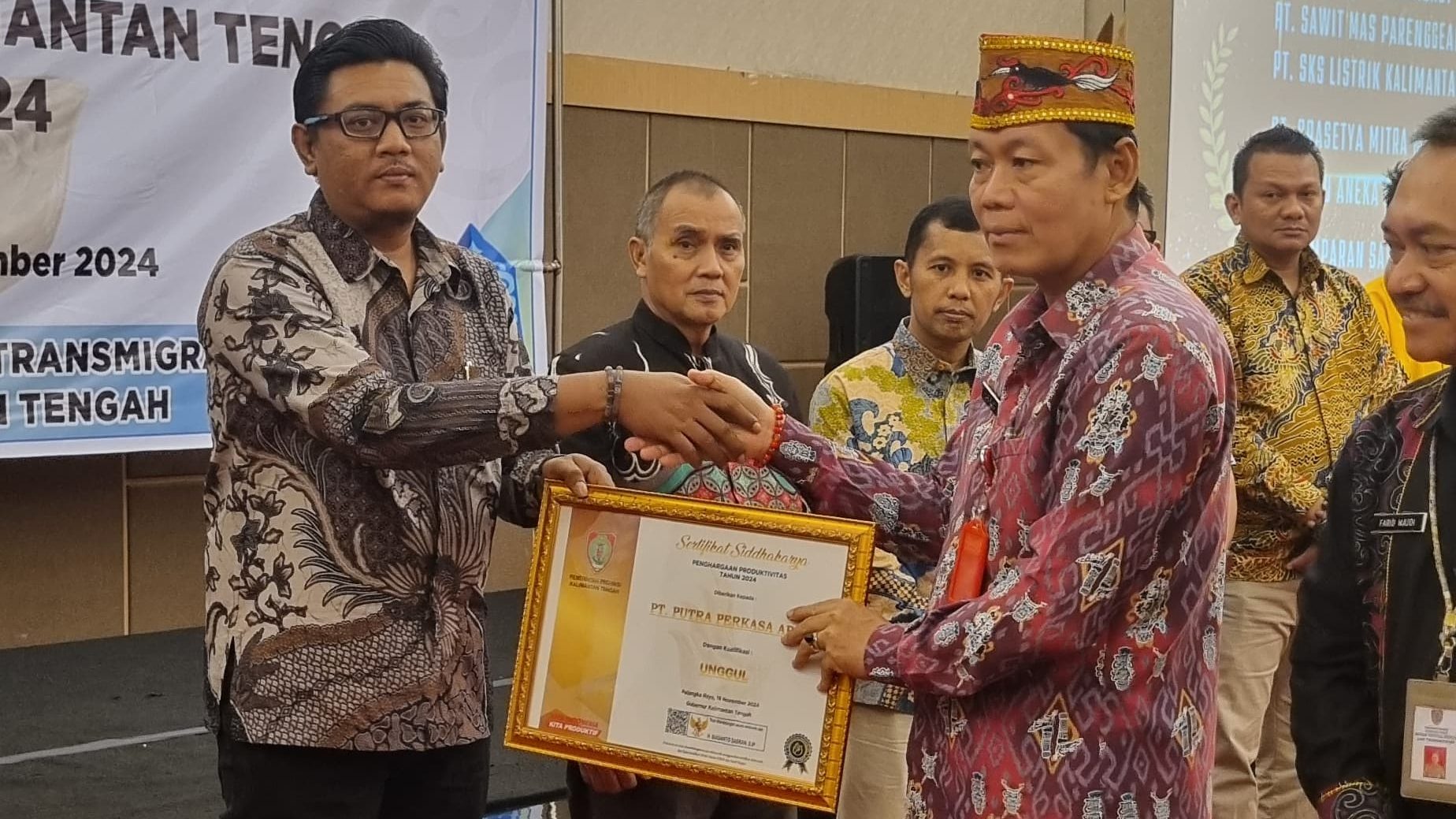 PPA Raih Penghargaan dari Pemerintah Provinsi Kalteng